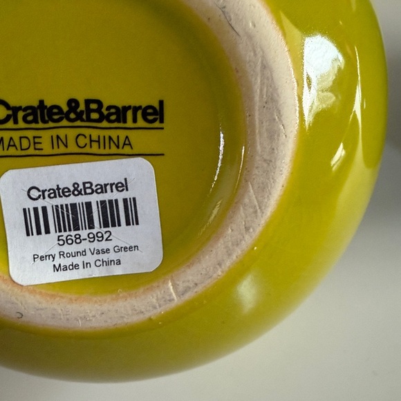 Crate&Barrel Lime and Teal Bud Vase Duo - Picture 6 of 7